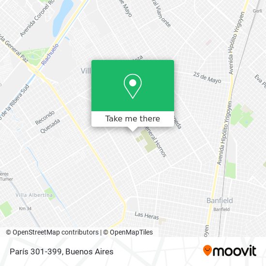París 301-399 map