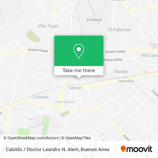 Cabildo / Doctor Leandro N. Alem map