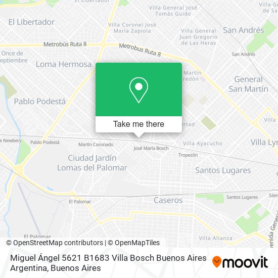 Miguel Ángel 5621  B1683 Villa Bosch  Buenos Aires  Argentina map