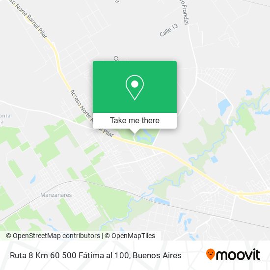 Ruta 8 Km 60 500   Fátima al 100 map