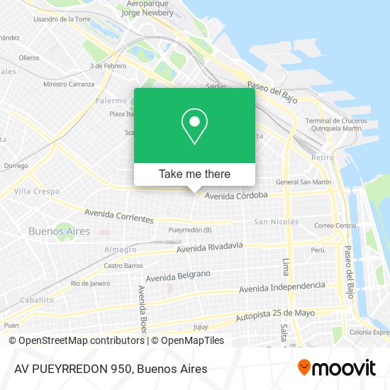AV PUEYRREDON 950 map