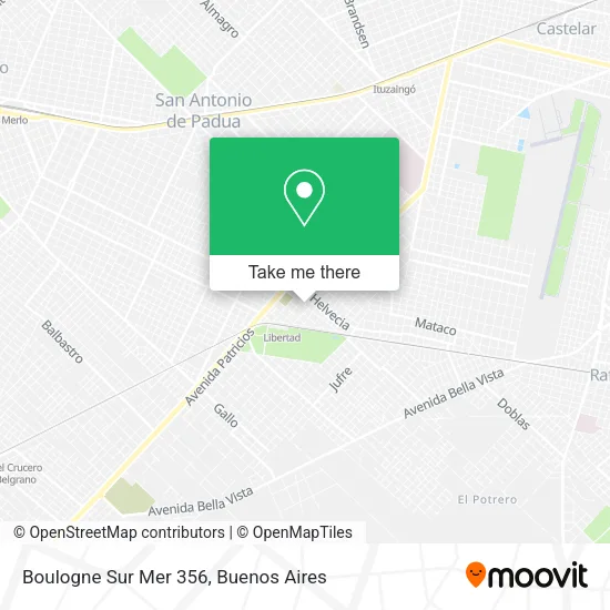 Mapa de Boulogne Sur Mer 356