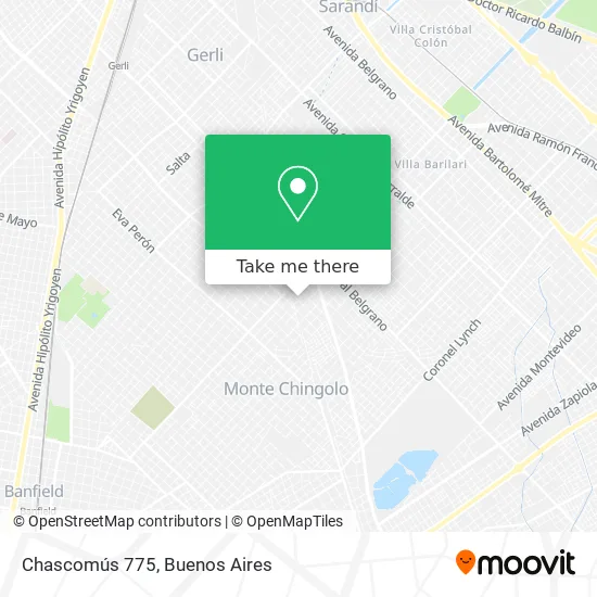 Chascomús 775 map