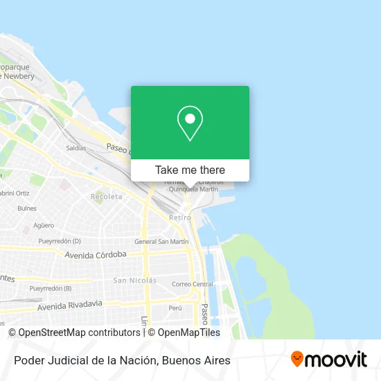 Mapa de Poder Judicial de la Nación
