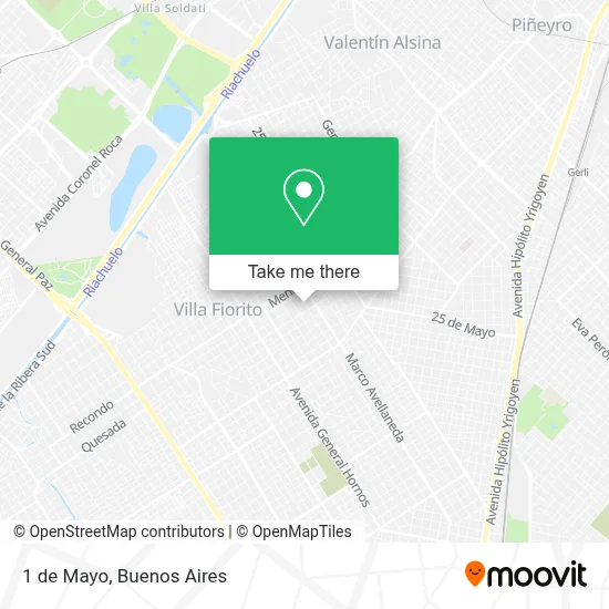 1 de Mayo map