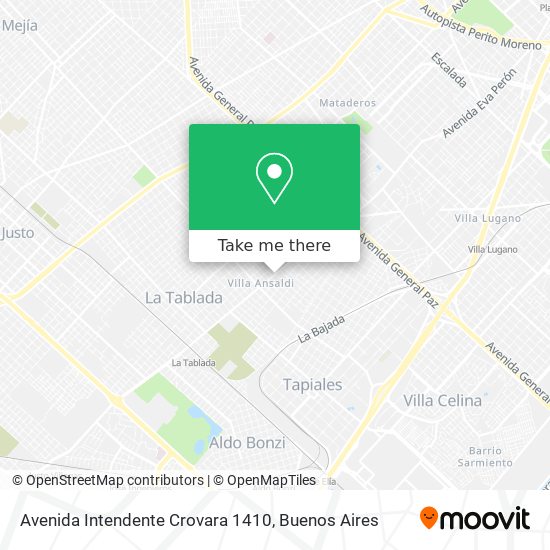 Avenida Intendente Crovara 1410 map