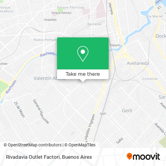 Rivadavia Outlet Factori map