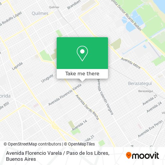 Avenida Florencio Varela / Paso de los Libres map