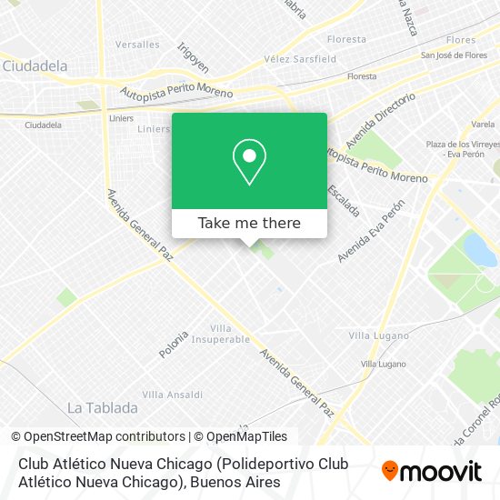 Club Atlético Nueva Chicago map