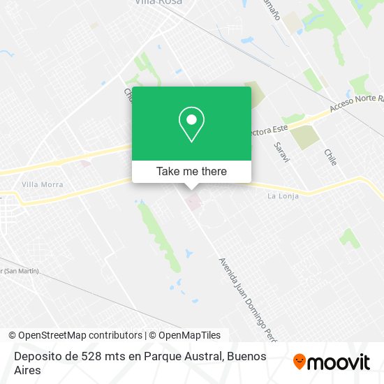 Deposito de 528 mts en Parque Austral map