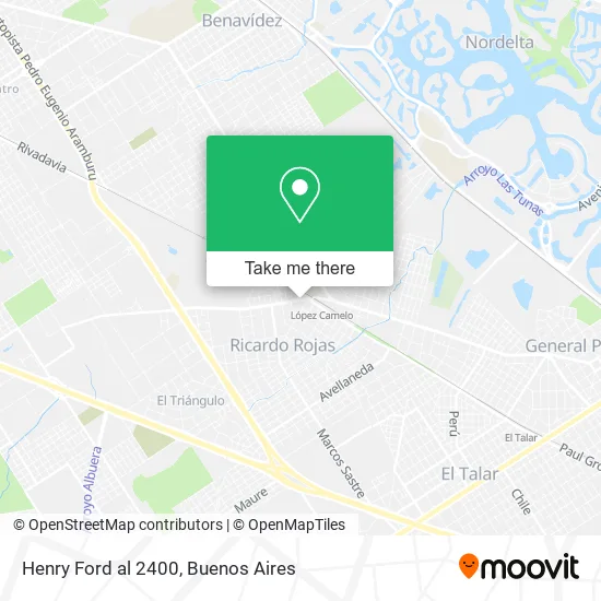 Henry Ford al 2400 map