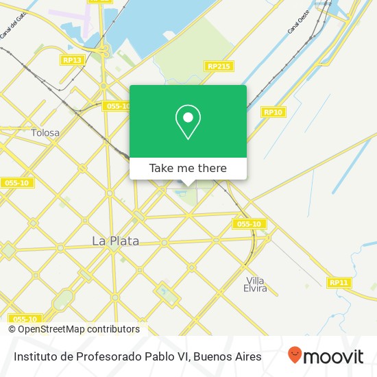 Instituto de Profesorado Pablo VI map