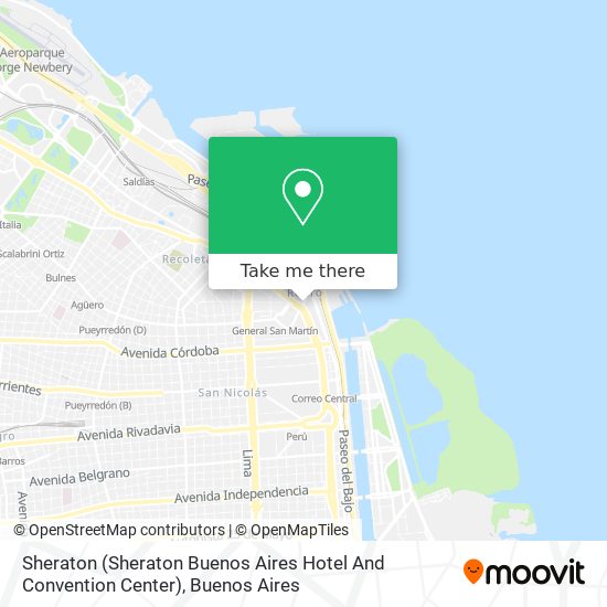 Mapa de Sheraton (Sheraton Buenos Aires Hotel And Convention Center)