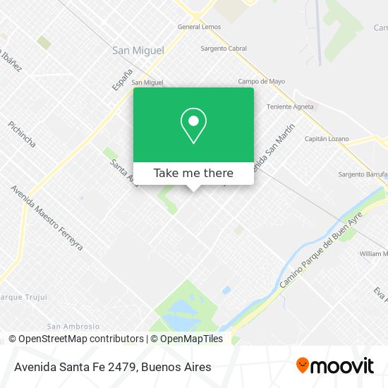 Avenida Santa Fe 2479 map