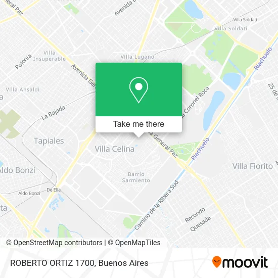 ROBERTO ORTIZ 1700 map