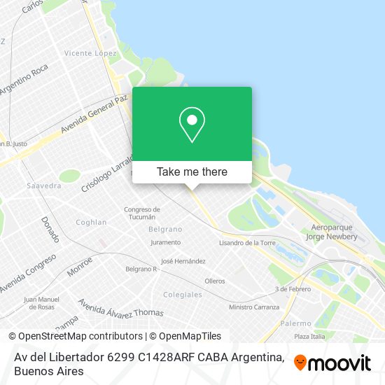 Av  del Libertador 6299  C1428ARF CABA  Argentina map