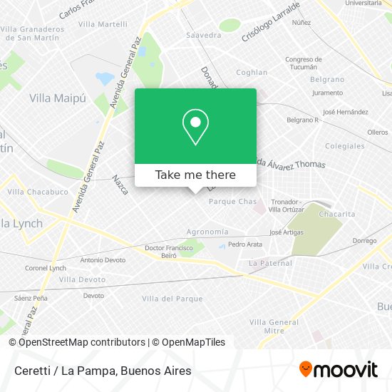 Mapa de Ceretti / La Pampa