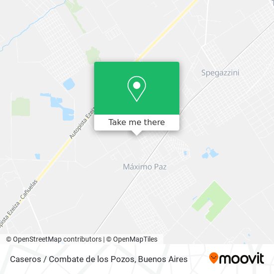 Caseros / Combate de los Pozos map