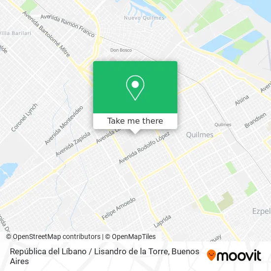 Mapa de República del Líbano / Lisandro de la Torre