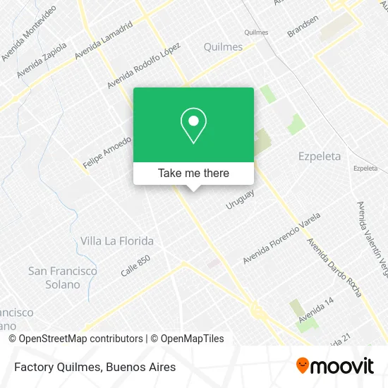 Factory Quilmes map