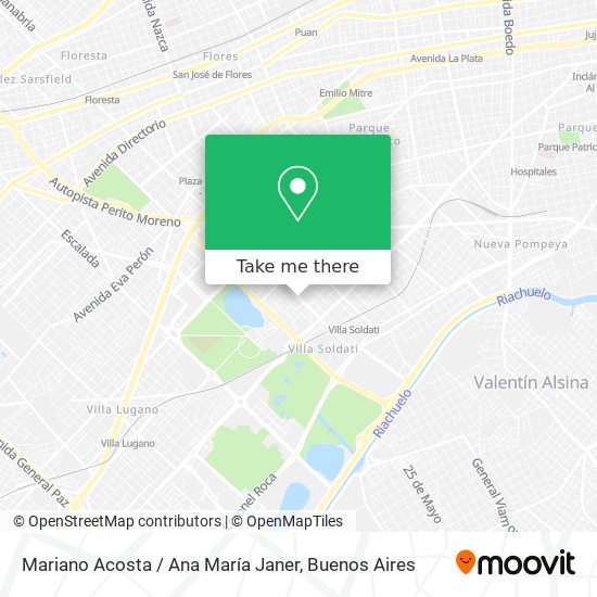 Mapa de Mariano Acosta / Ana María Janer