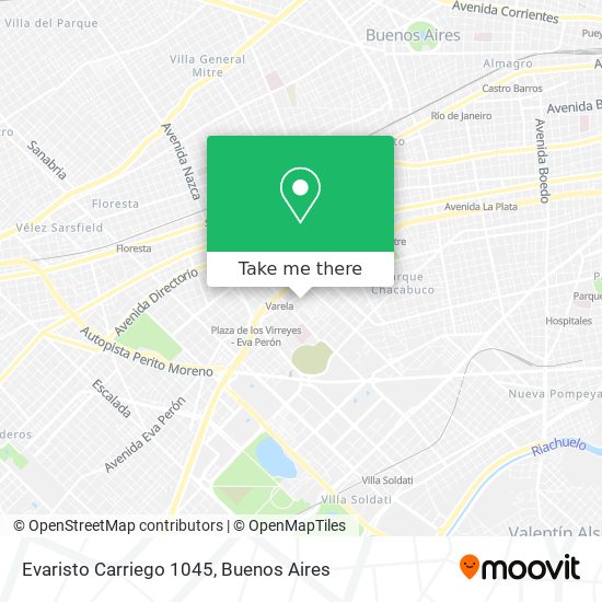 Mapa de Evaristo Carriego 1045