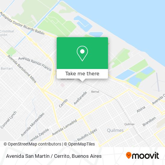 Avenida San Martín / Cerrito map