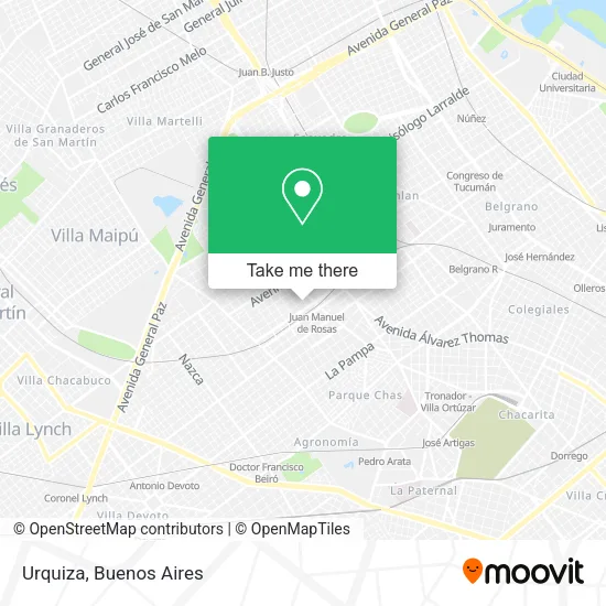 Urquiza map