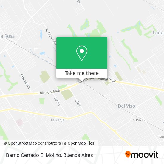 Barrio Cerrado El Molino map