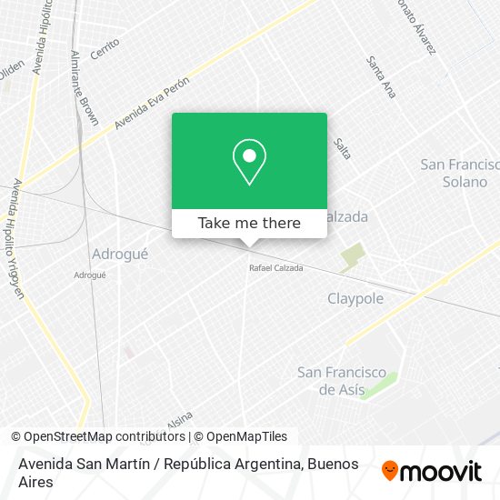 Avenida San Martín / República Argentina map