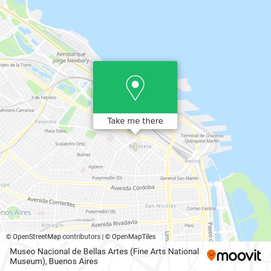 Museo Nacional de Bellas Artes (Fine Arts National Museum) map