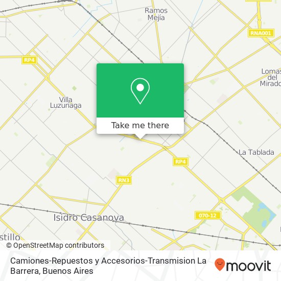 Mapa de Camiones-Repuestos y Accesorios-Transmision La Barrera
