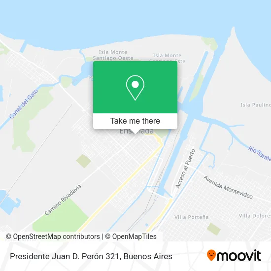 Mapa de Presidente Juan D. Perón 321