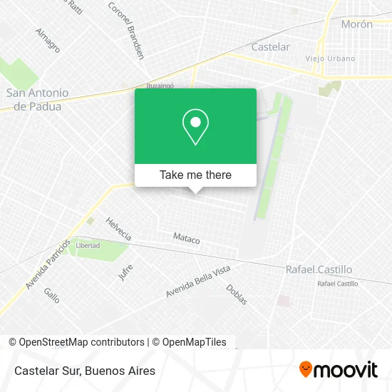 Castelar Sur map