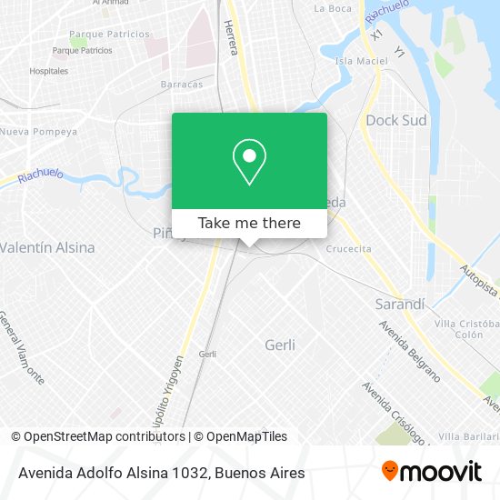 Avenida Adolfo Alsina 1032 map
