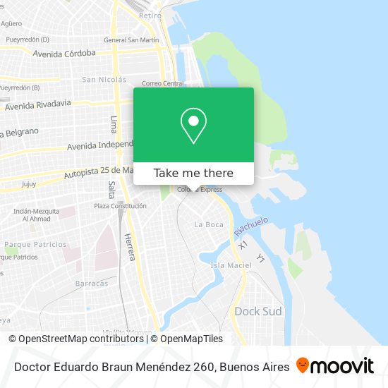 Mapa de Doctor Eduardo Braun Menéndez 260