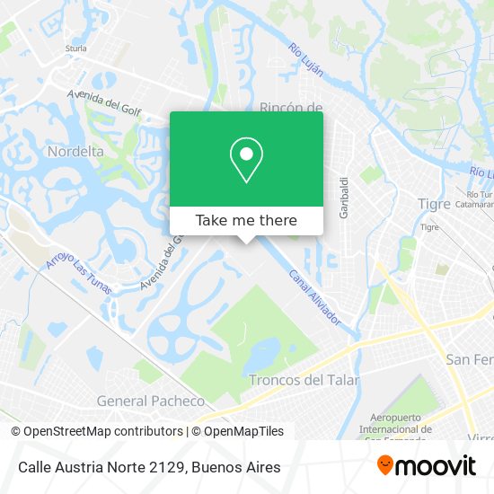 Calle Austria Norte 2129 map