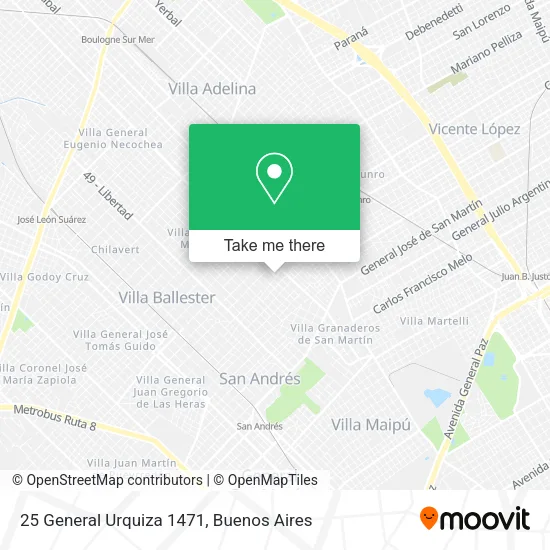 25 General Urquiza 1471 map