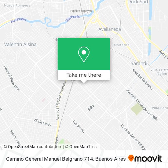 Camino General Manuel Belgrano 714 map