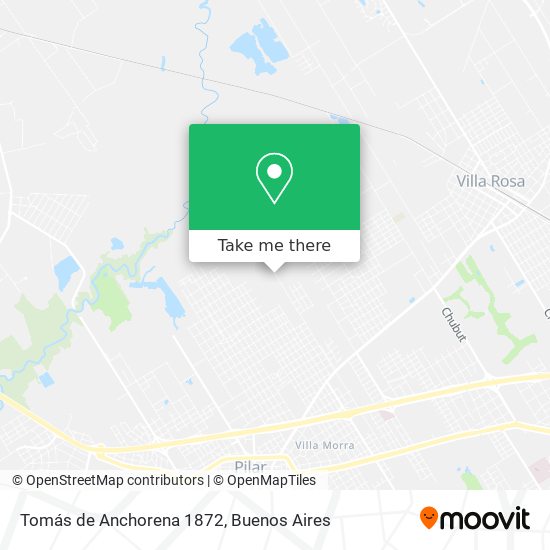Tomás de Anchorena 1872 map