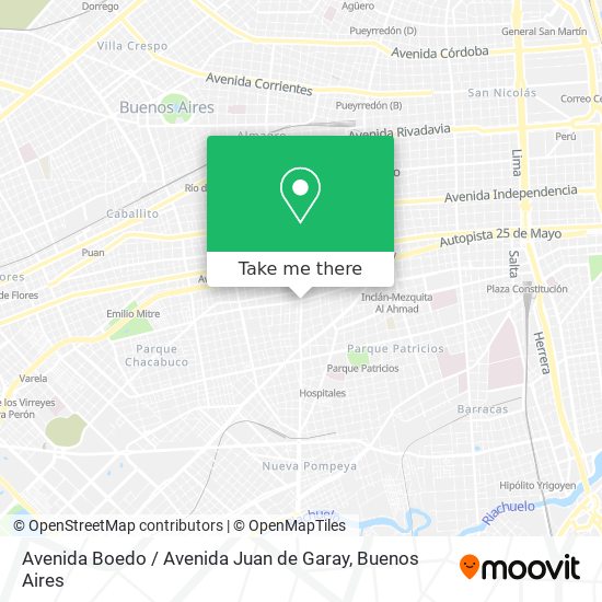 Mapa de Avenida Boedo / Avenida Juan de Garay