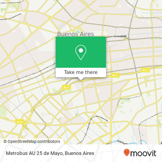 Mapa de Metrobus AU 25 de Mayo