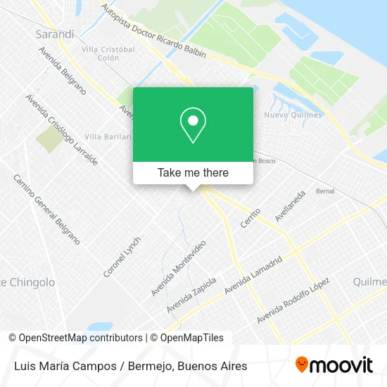 Luis María Campos / Bermejo map
