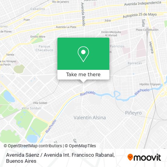 Avenida Sáenz / Avenida Int. Francisco Rabanal map