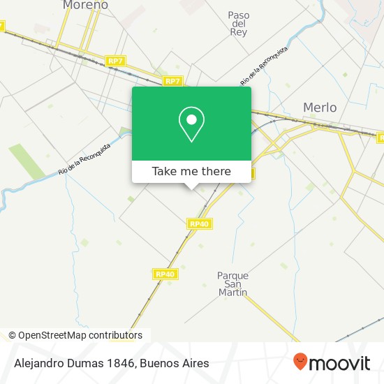 Alejandro Dumas 1846 map