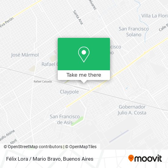 Félix Lora / Mario Bravo map