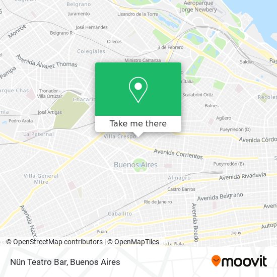 Mapa de Nün Teatro Bar