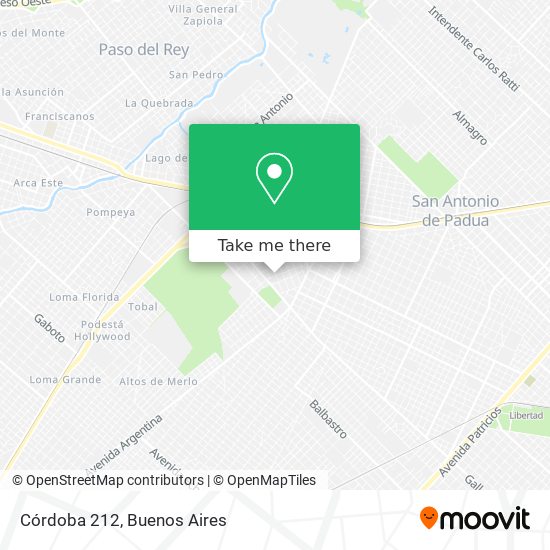 Mapa de Córdoba 212