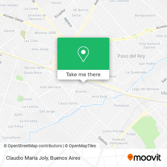 Claudio María Joly map