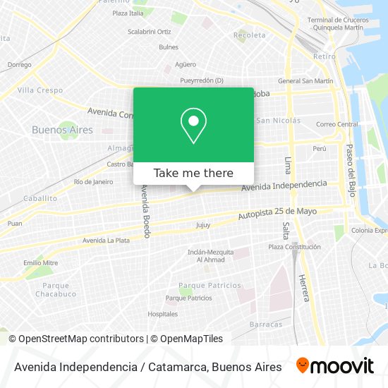 Avenida Independencia / Catamarca map